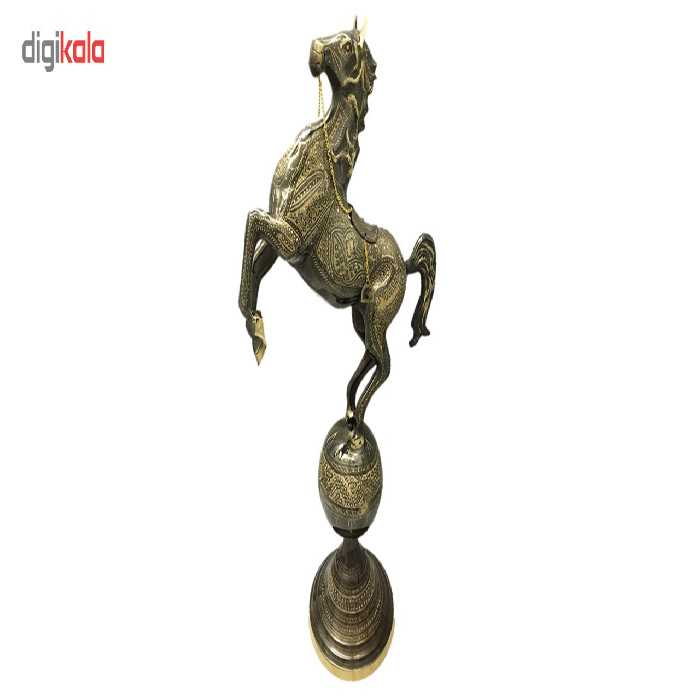 مجسمه برنزی جام هنر مدل اسب پایه دار کد 24