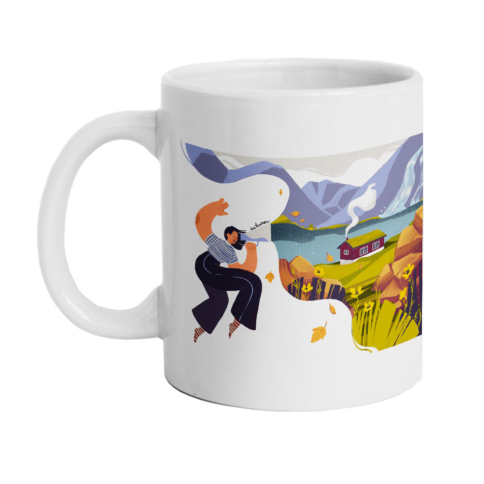 ماگ دارلی طرح مینیمال دخترونه کد M987