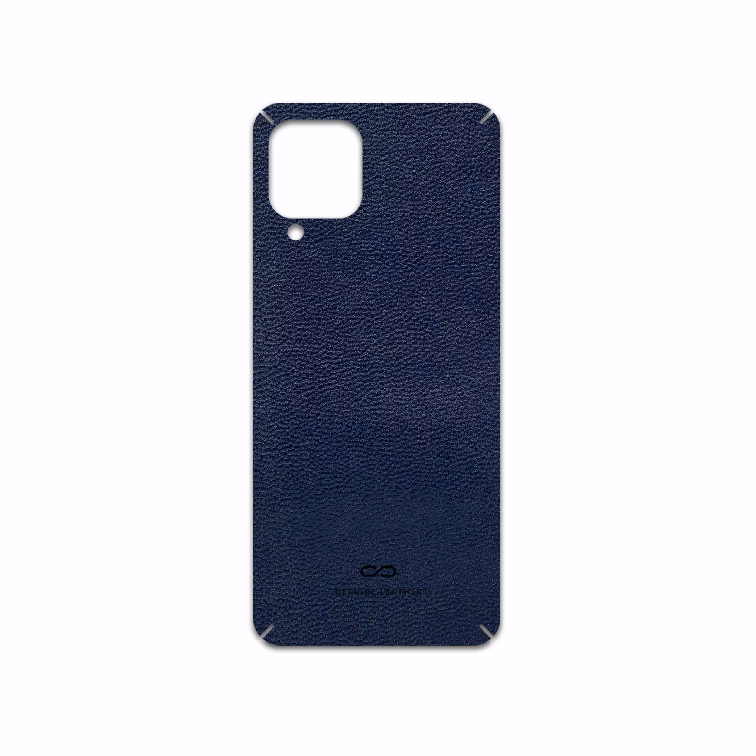 برچسب پوششی ماهوت مدل Deep-Blue-Leather مناسب برای گوشی موبایل سامسونگ Galaxy A22 4G