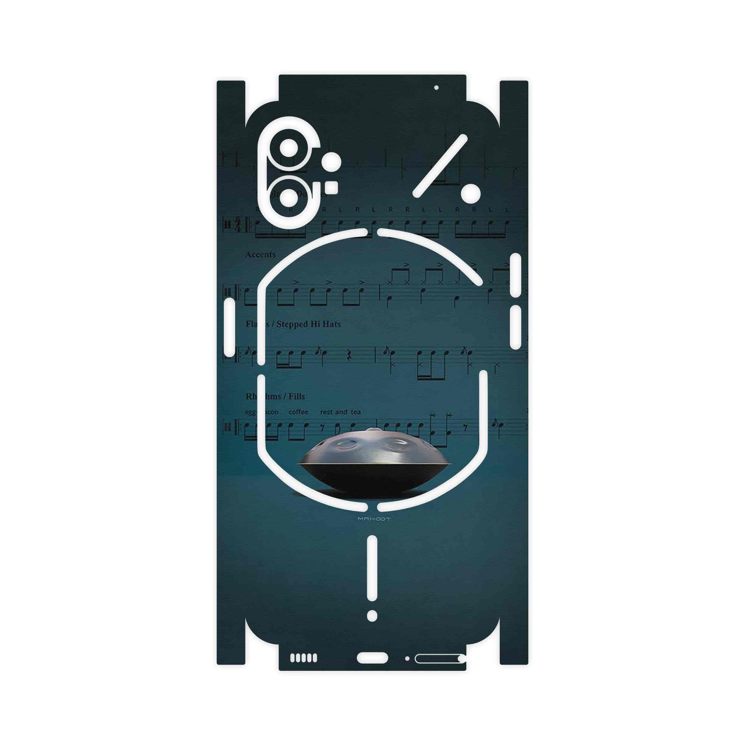برچسب پوششی ماهوت مدل Hang_Instrument-FullSkin مناسب برای گوشی موبایل ناتینگ Phone 1