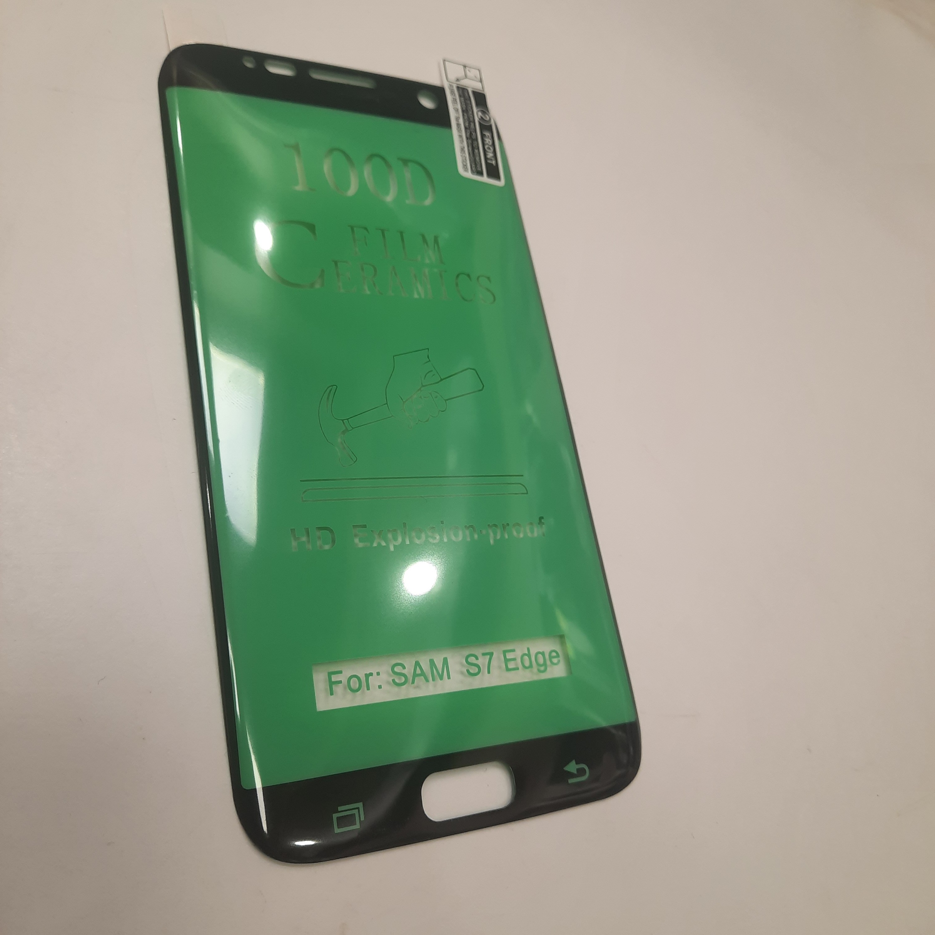 محافظ صفحه نمایش سرامیکی شفاف گوشی سامسونگ s7 edge