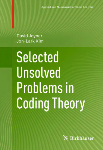 خرید و دانلود نسخه کامل کتاب Selected Unsolved Problems in Coding Theory