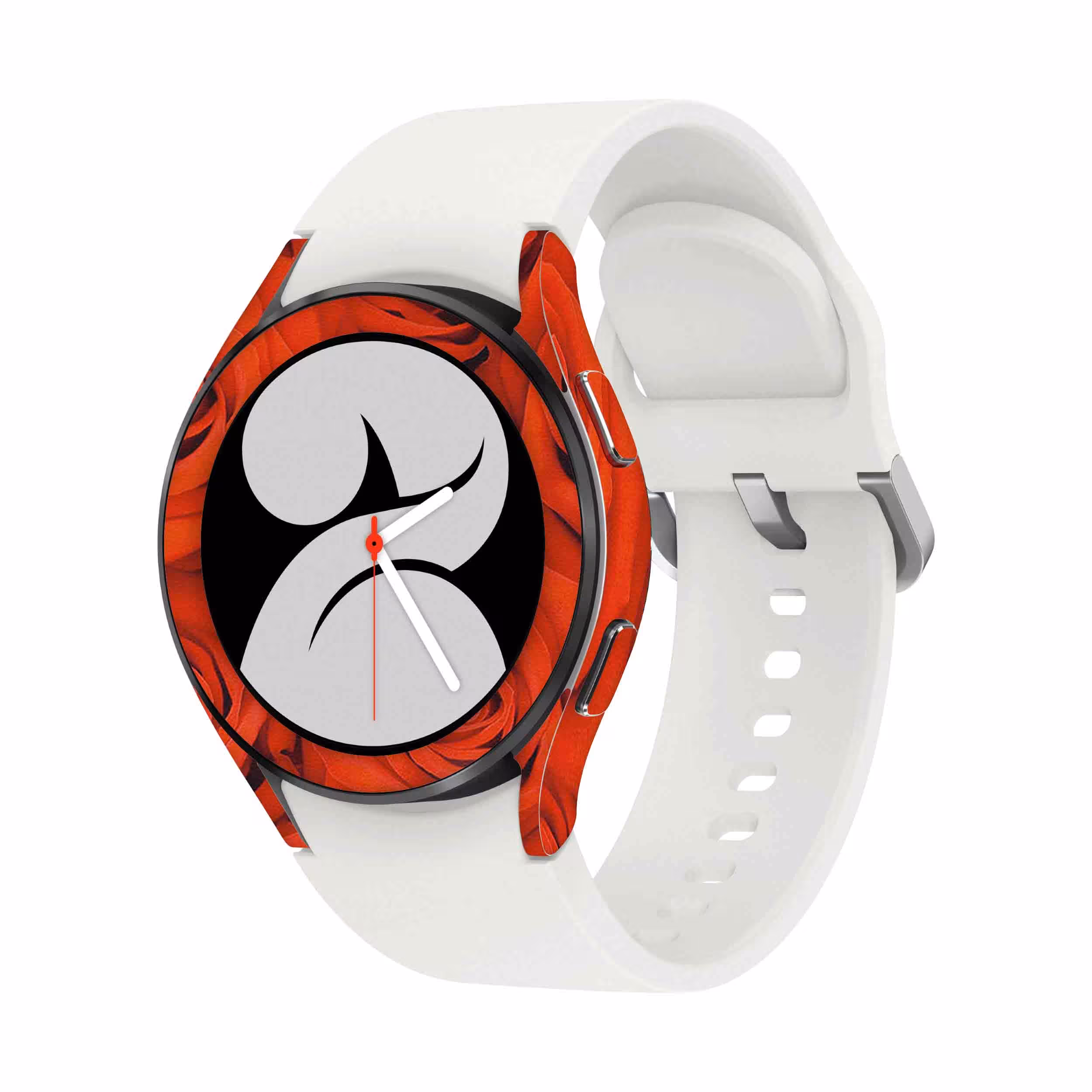 برچسب ماهوت طرح Red Flower مناسب برای ساعت هوشمند سامسونگ Watch4 40mm
