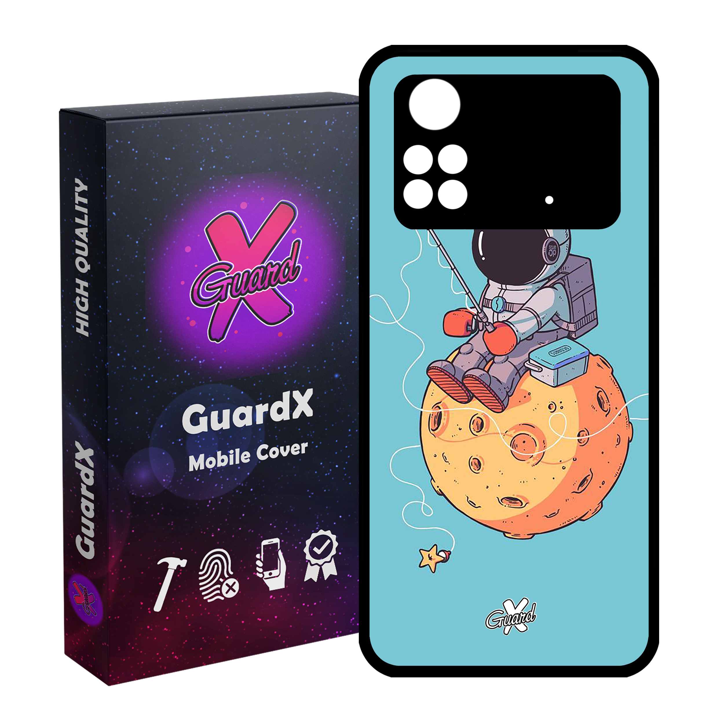 کاور گارد ایکس طرح Galaxy مدل Glass10042 مناسب برای گوشی موبایل شیائومی Poco M4 Pro 4G