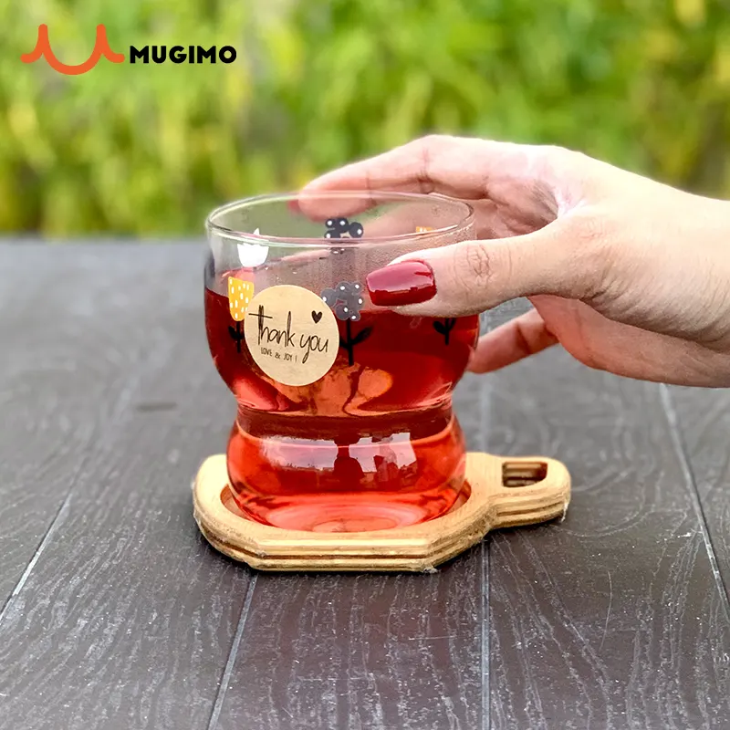 ماگ پیرکس گلدار دو تیکه