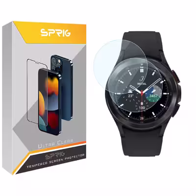 محافظ صفحه نمایش  اسپریگ مدل SPG مناسب برای ساعت هوشمند سامسونگ Galaxy Watch 4 Classic 46mm بسته دو عددی