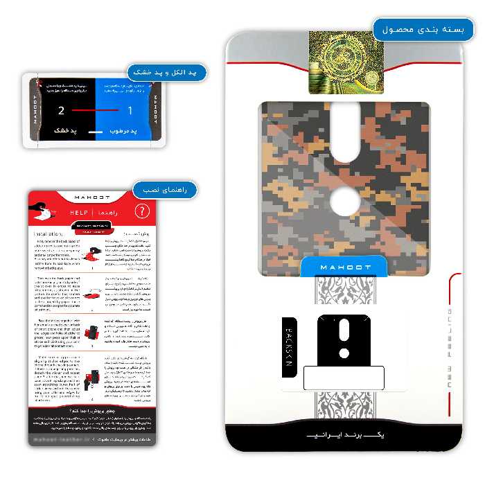 برچسب پوششی ماهوت مدل Army-Autumn-pixel مناسب برای گوشی موبایل موتورولا Moto G4