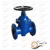 شیر فلکه کشویی چدنی زبانه فلزی رینگ برنزی F4 فاراب