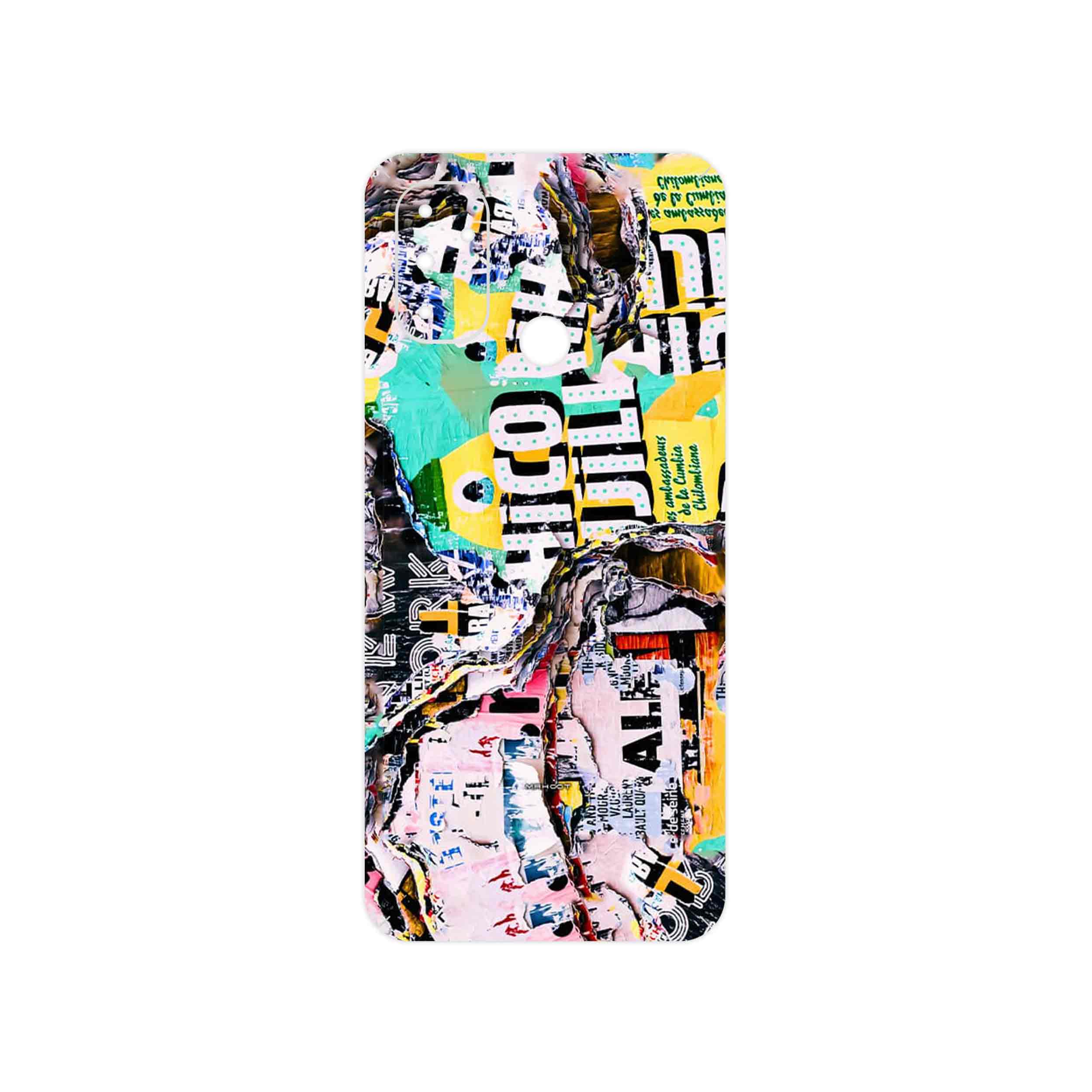 برچسب پوششی ماهوت مدل Collage of Teared Paper مناسب برای گوشی موبایل وان پلاس Nord N100