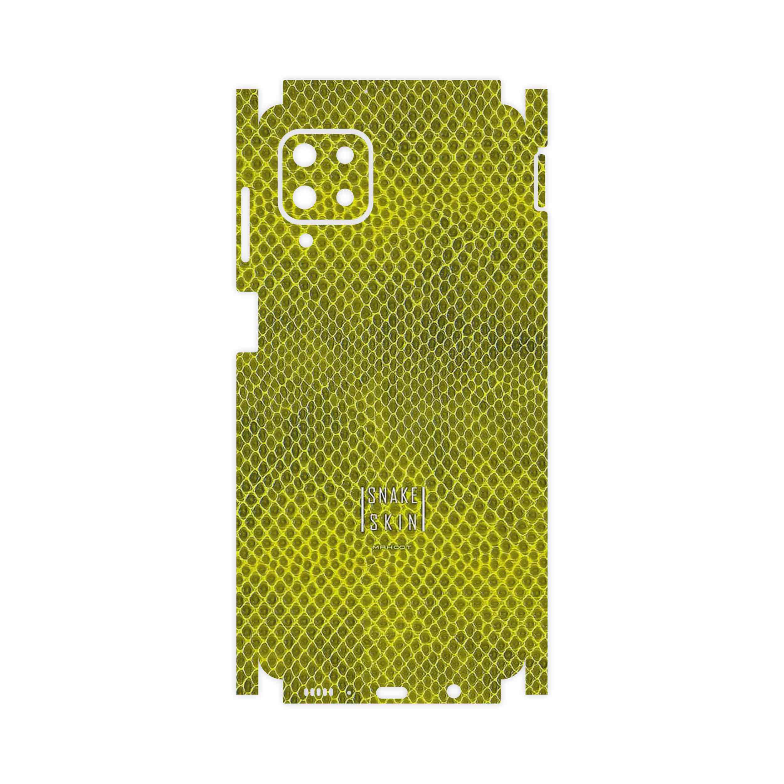 برچسب پوششی ماهوت مدل Yellow Snake Skin-FullSkin مناسب برای گوشی موبایل سامسونگ Galaxy M62