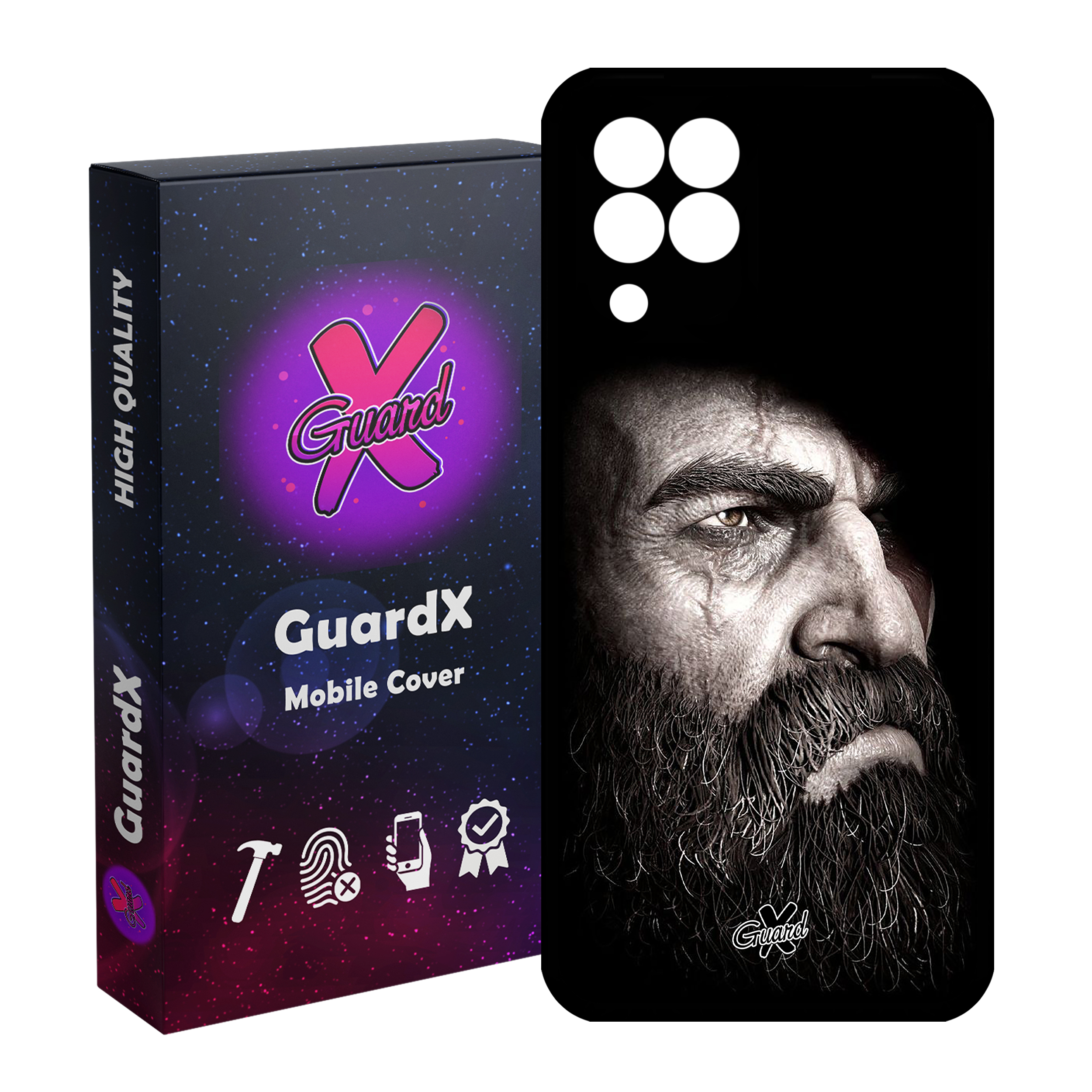 کاور گارد ایکس طرح God of War مدل Glass10100 مناسب برای گوشی موبایل سامسونگ Galaxy M33/M33 5G