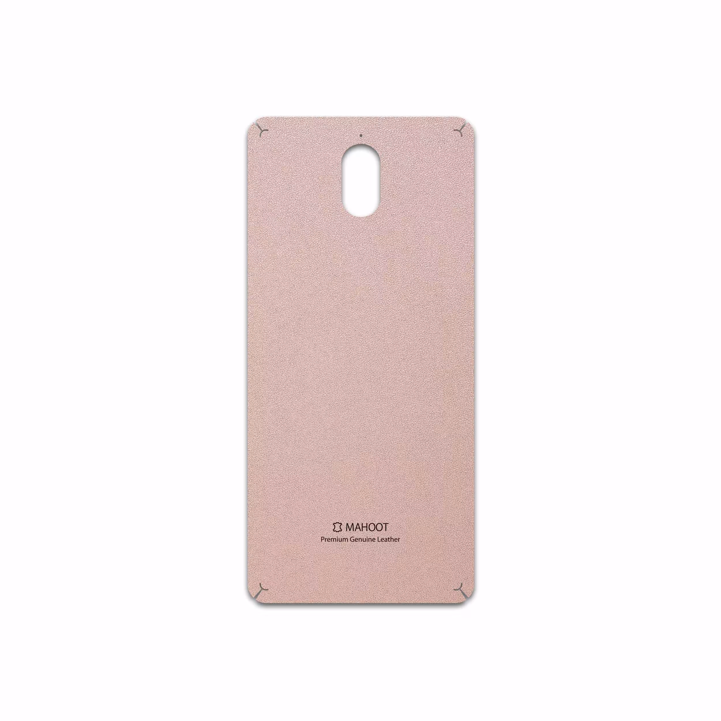 برچسب پوششی ماهوت مدل Rose Gold Leather مناسب برای گوشی موبایل نوکیا 3.1