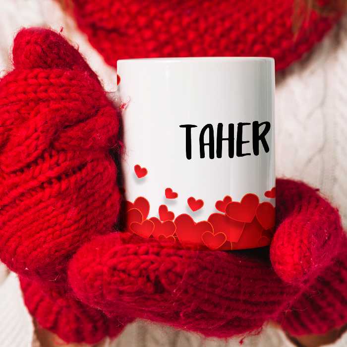 ماگ طرح قلب مدل طاهر