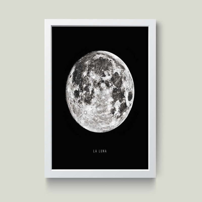 تابلو مدل مینیمال MOON Laluna کد M1411-b | دنیای قاب