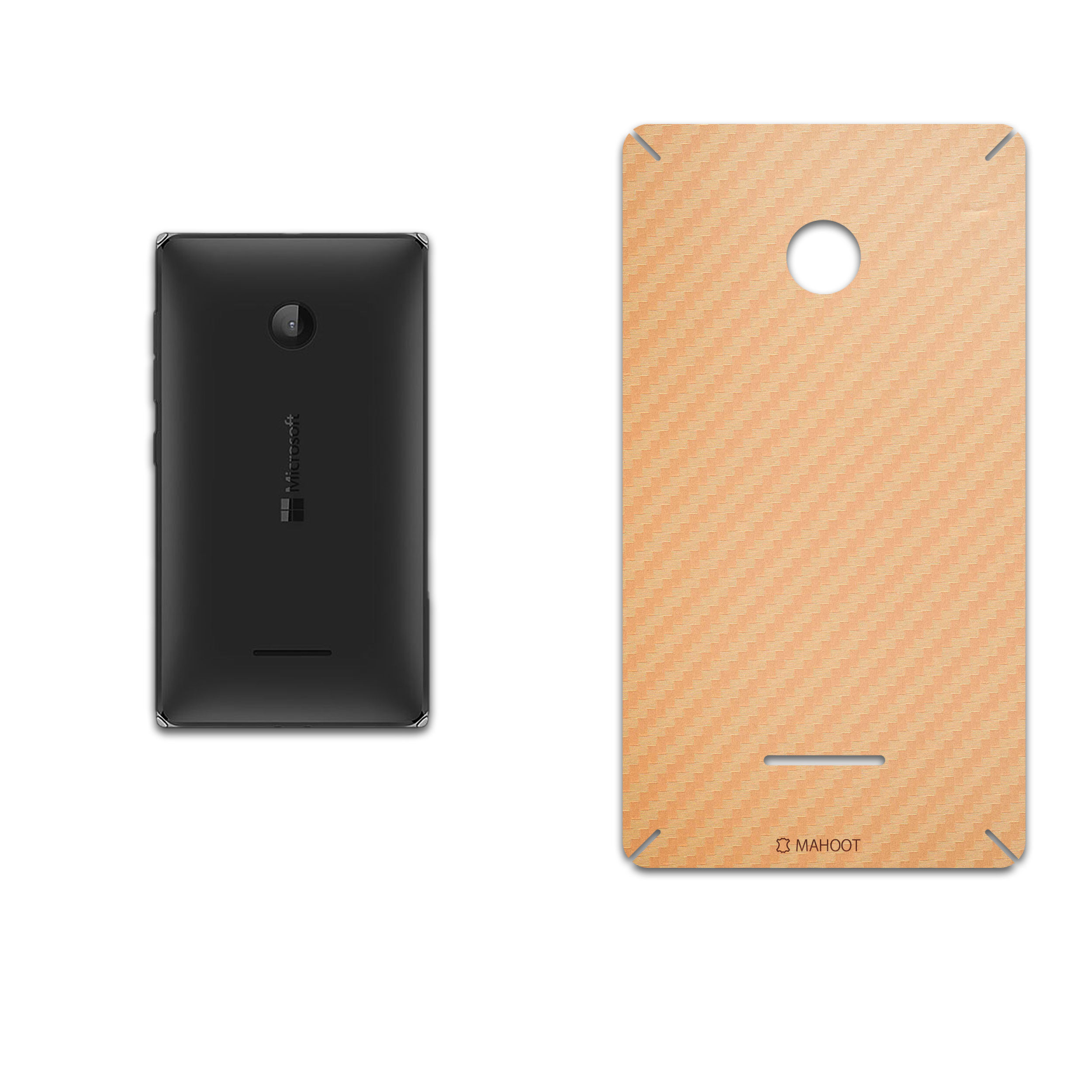 برچسب پوششی ماهوت مدل Titanium-Fiber مناسب برای گوشی موبایل مایکروسافت Lumia 532