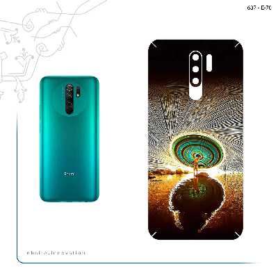 برچسب پوششی ماهوت مدل Night Light Fountain مناسب برای گوشی موبایل شیائومی Redmi 9