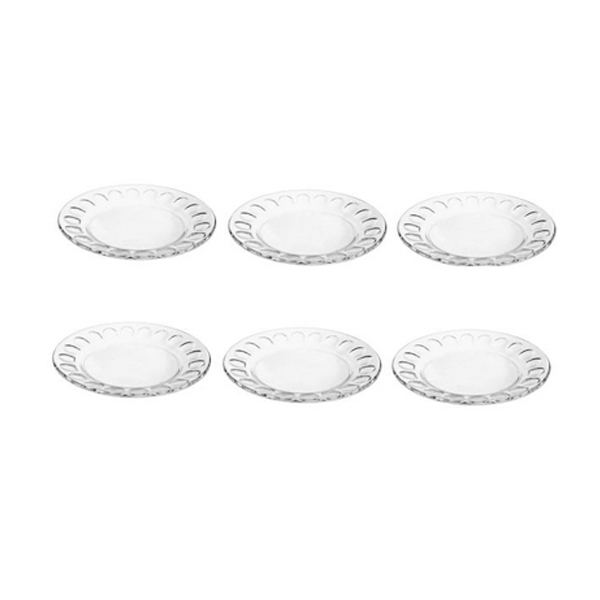 بشقاب غذاخوری بلور کاوه مدل 805 بسته 6 عددی