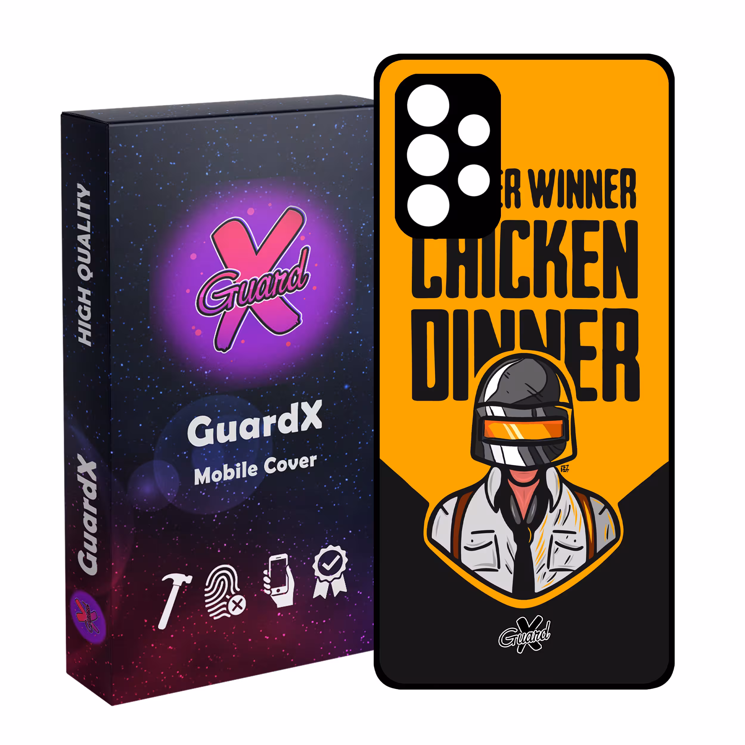 کاور گارد ایکس طرح Pubg مدل Glass10182 مناسب برای گوشی موبایل سامسونگ Galaxy A32 4G