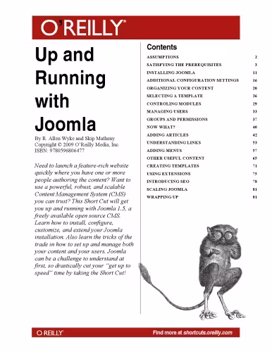 خرید و دانلود نسخه کامل کتاب Up and Running with Joomla, 2nd Edition
