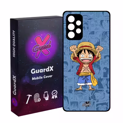 کاور گارد ایکس طرح One Piece Luffy Anime مدل Glass10464 مناسب برای گوشی موبایل سامسونگ Galaxy A72