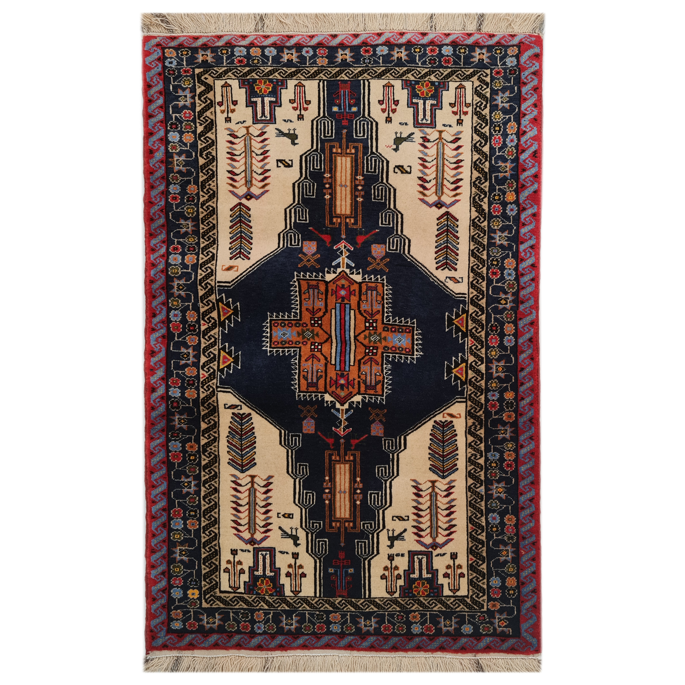 فرش دستبافت یک ونیم متری کد 72