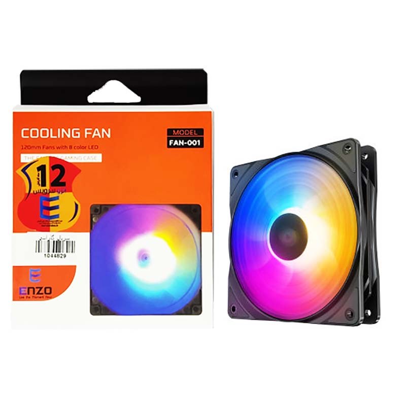 فن کیس 12 سانتی متر RGB دار انزو ENZO FAN-001