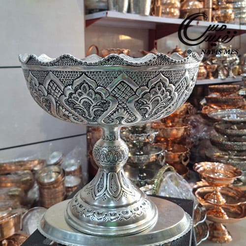 میوه خوری آب نقره قلم کاری شده