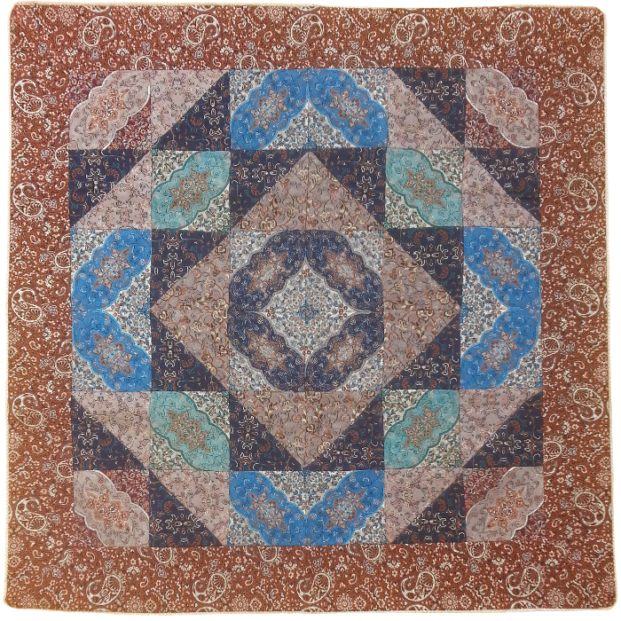 رومیزی ترمه طرح چهل تکه کد TRM141