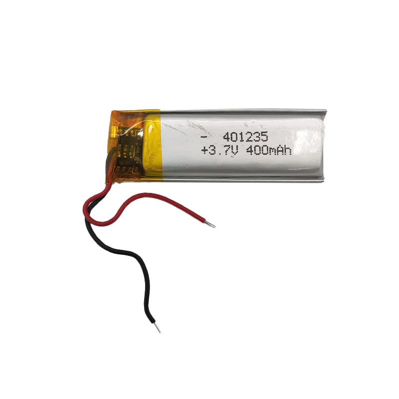 باتری لیتیوم پلیمر 3.7 ولت مدل 401235 ظرفیت 400 میلی آمپر