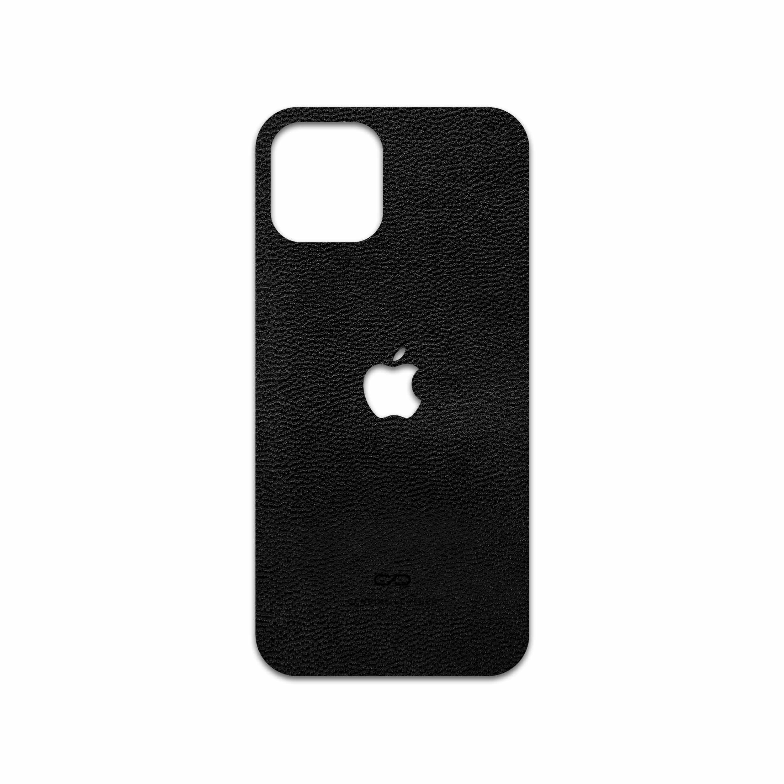 برچسب پوششی ماهوت مدل Black-Leather مناسب برای گوشی موبایل اپل iPhone 12