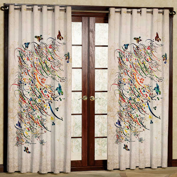 پرده مدل پانچی کد 5416 سایز 280x140 سانتی متر