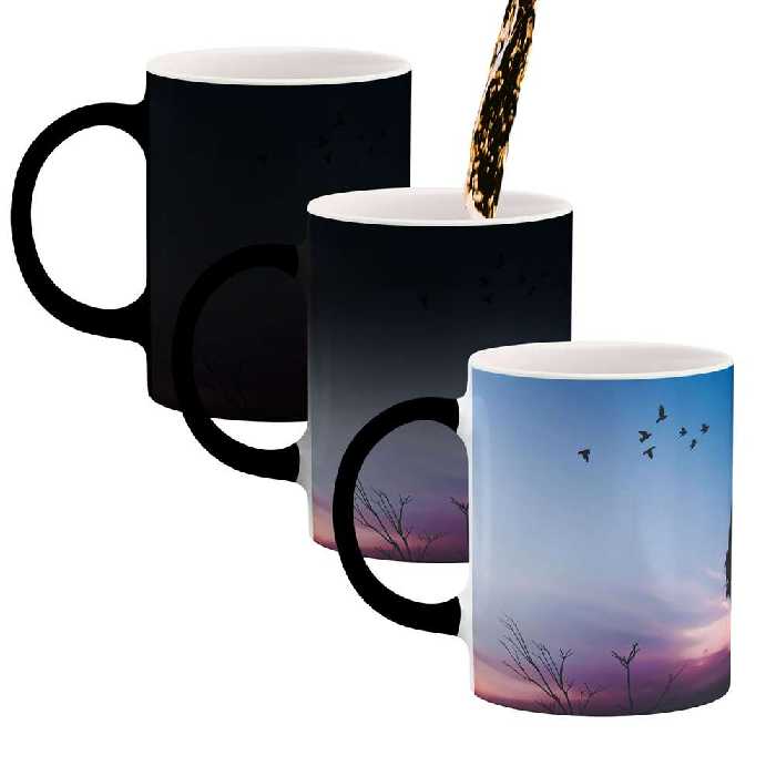 ماگ حرارتی طرح دختر تنها  مدل mgph13779