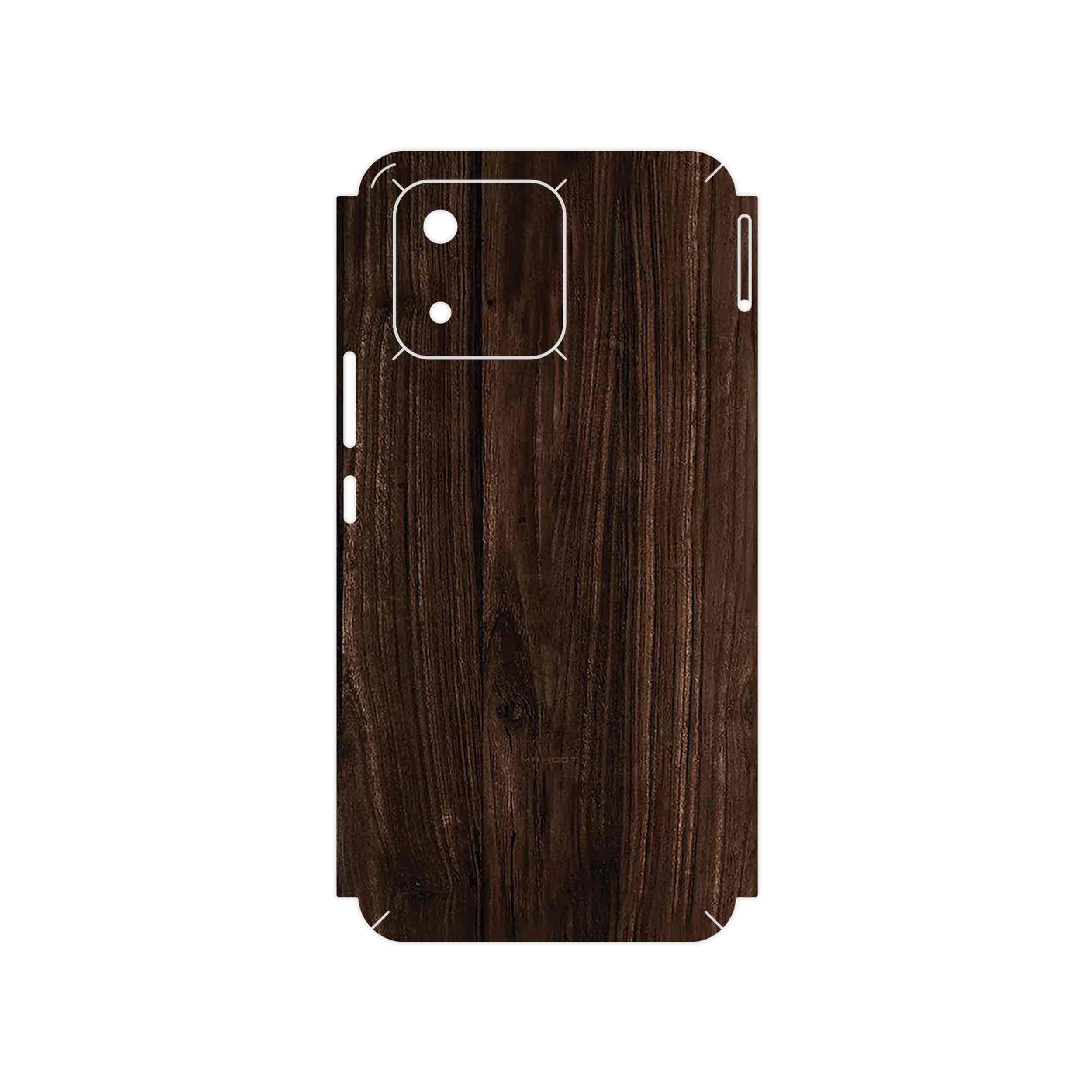 برچسب پوششی ماهوت مدل Dark_Walnut_Wood مناسب برای گوشی موبایل آنر X5