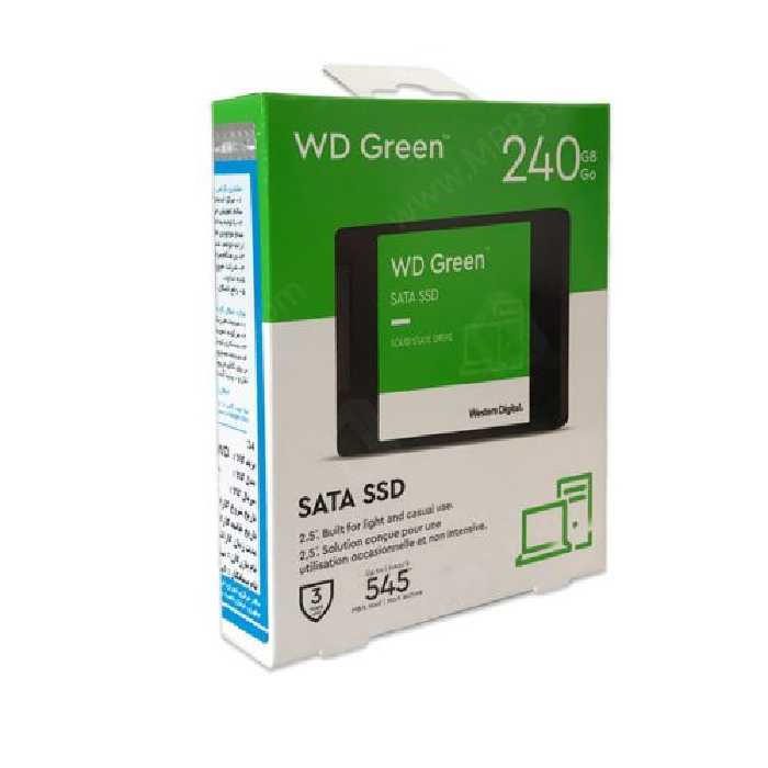 حافظه SSD وسترن دیجیتال مدل GREEN WDS1TB2G0A ظرفیت 1 ترابایت (آکبند)