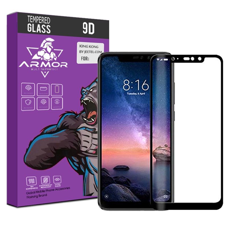 گلس تمام صفحه مناسب برای گوشی Xiaomi Redmi Note 6 Pro