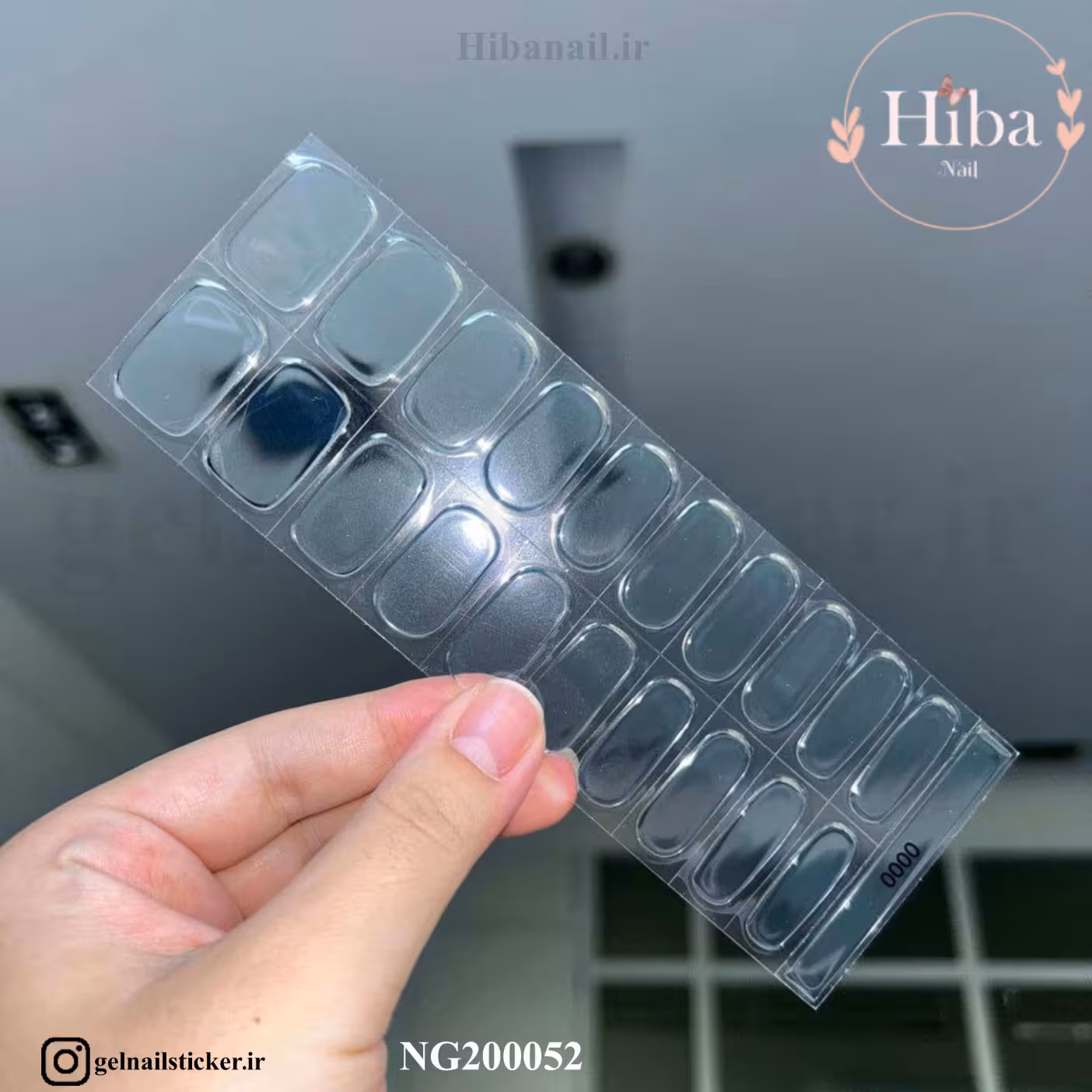 استیکر ژله ای کاشت ناخن (نیل رپ)_کد NG200052
