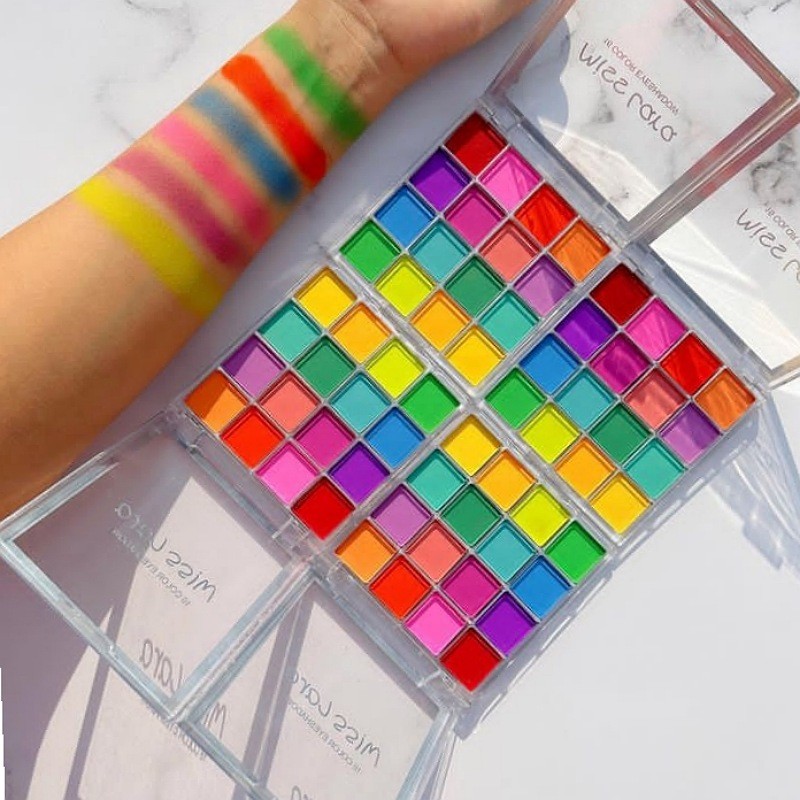 سایه تابستانی رنگی سایه چشم تابستونی میس لارا سایه 16 رنگ سایه میس لارا 16رنگ