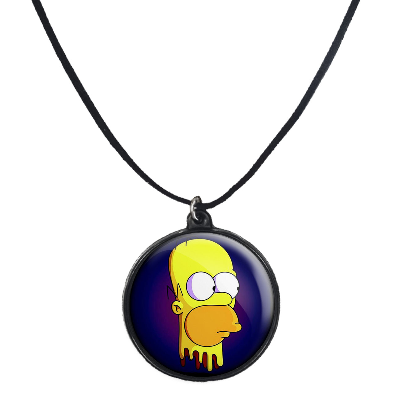 گردنبند پرمانه طرح سیمپسون ها کد pmb.21174 مدل دو طرفه