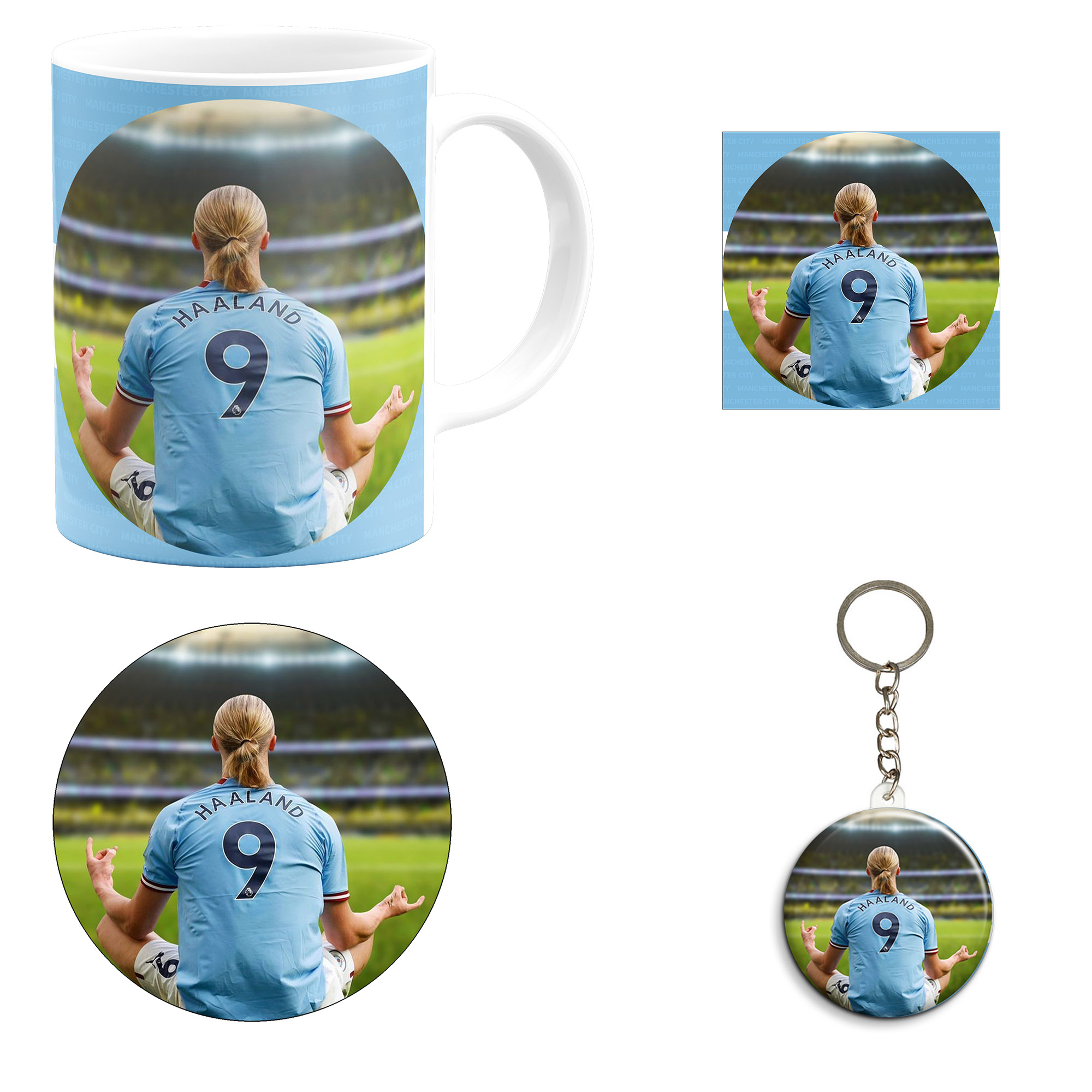 ست هدیه ماگ مدل هالند طرح Haalland کد M10