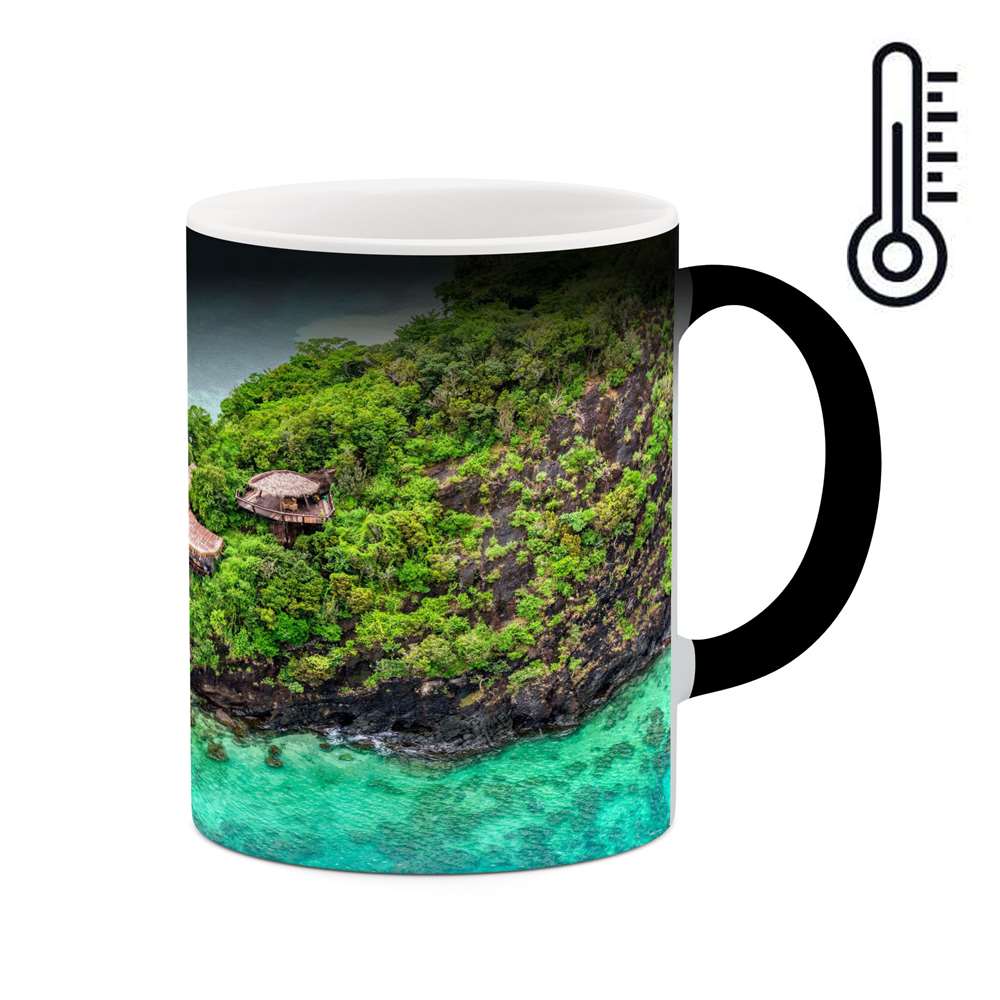 ماگ حرارتی کاکتی طرح منظره مدل mgh15260