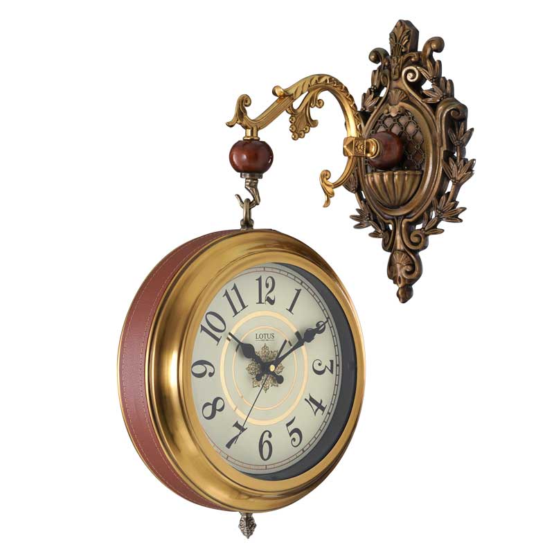 ساعت ديواری دو طرفه چوبی لوتوس کد محصول: LMD-8700