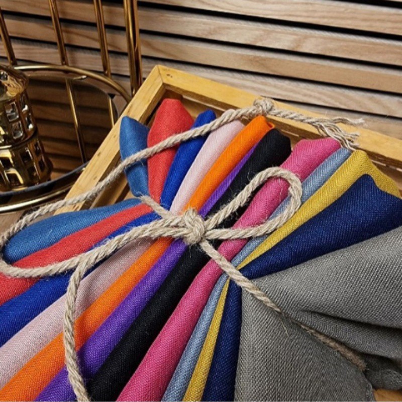 شال نخی دور قاب، سایز 200 در 70، 12 رنگ جذاب و ناز