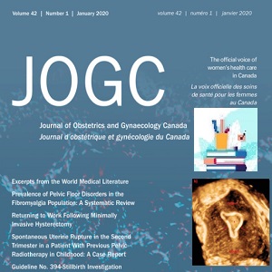 Journal of Obstetrics and Gynaecology Canada 2022 FULL ARCHIVES