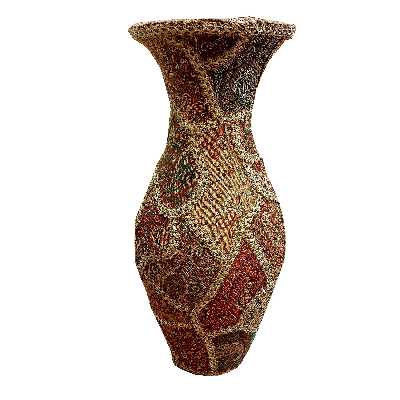 گلدان سفالی مدل ترمه کد S1