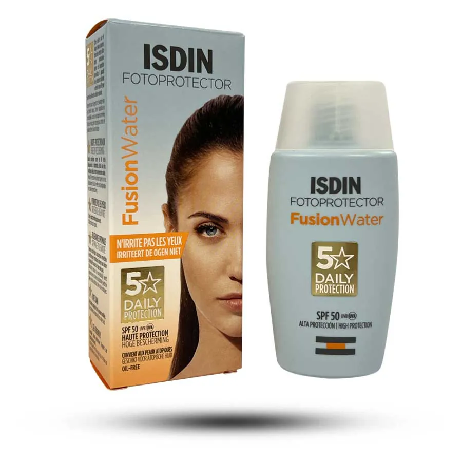 ضد آفتاب فیوژن واتر ایزدین SPF50 برای پوست چرب حجم 50 میل