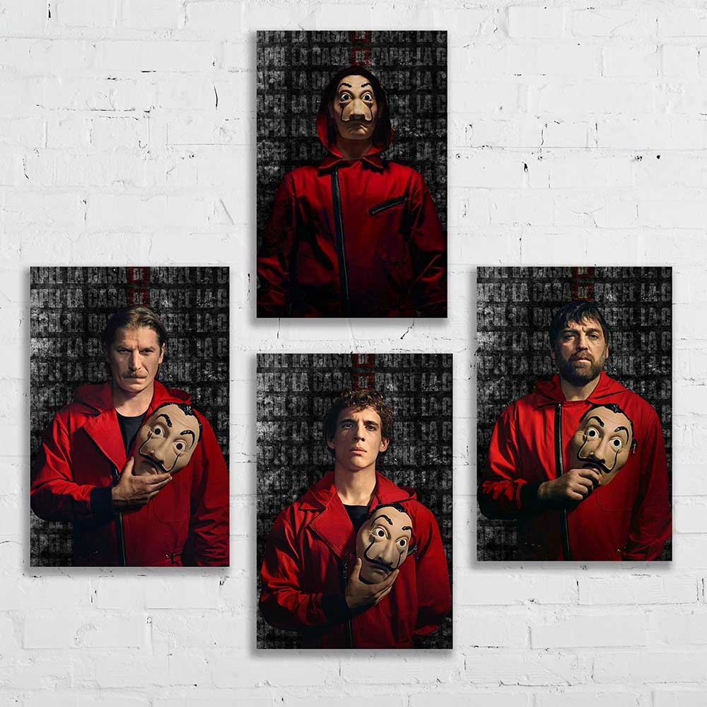 تابلو شاسی رویامد طرح مانی هیست کد myht9 مجموعه 4 عددی