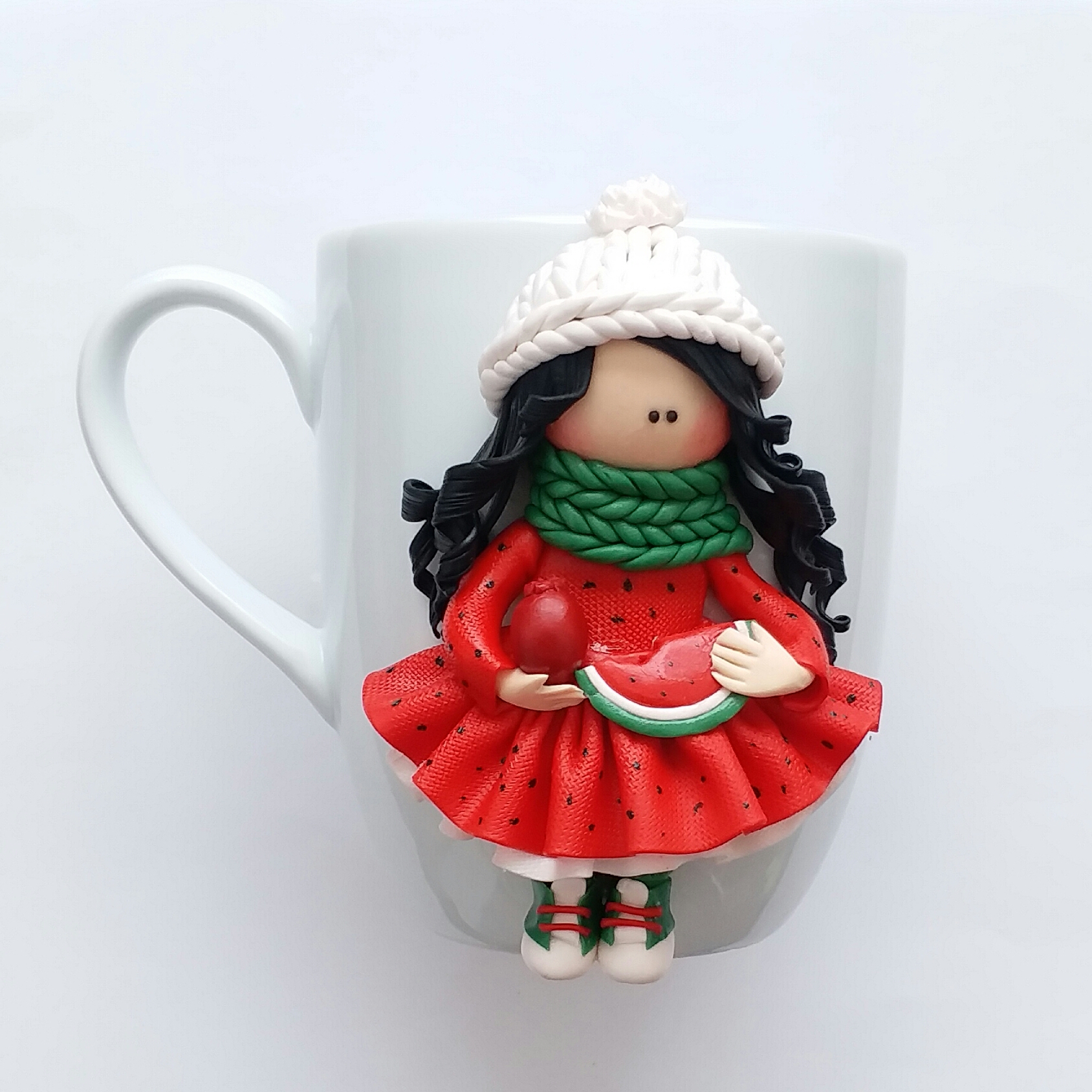 ماگ مدل دختر عروسکی A344