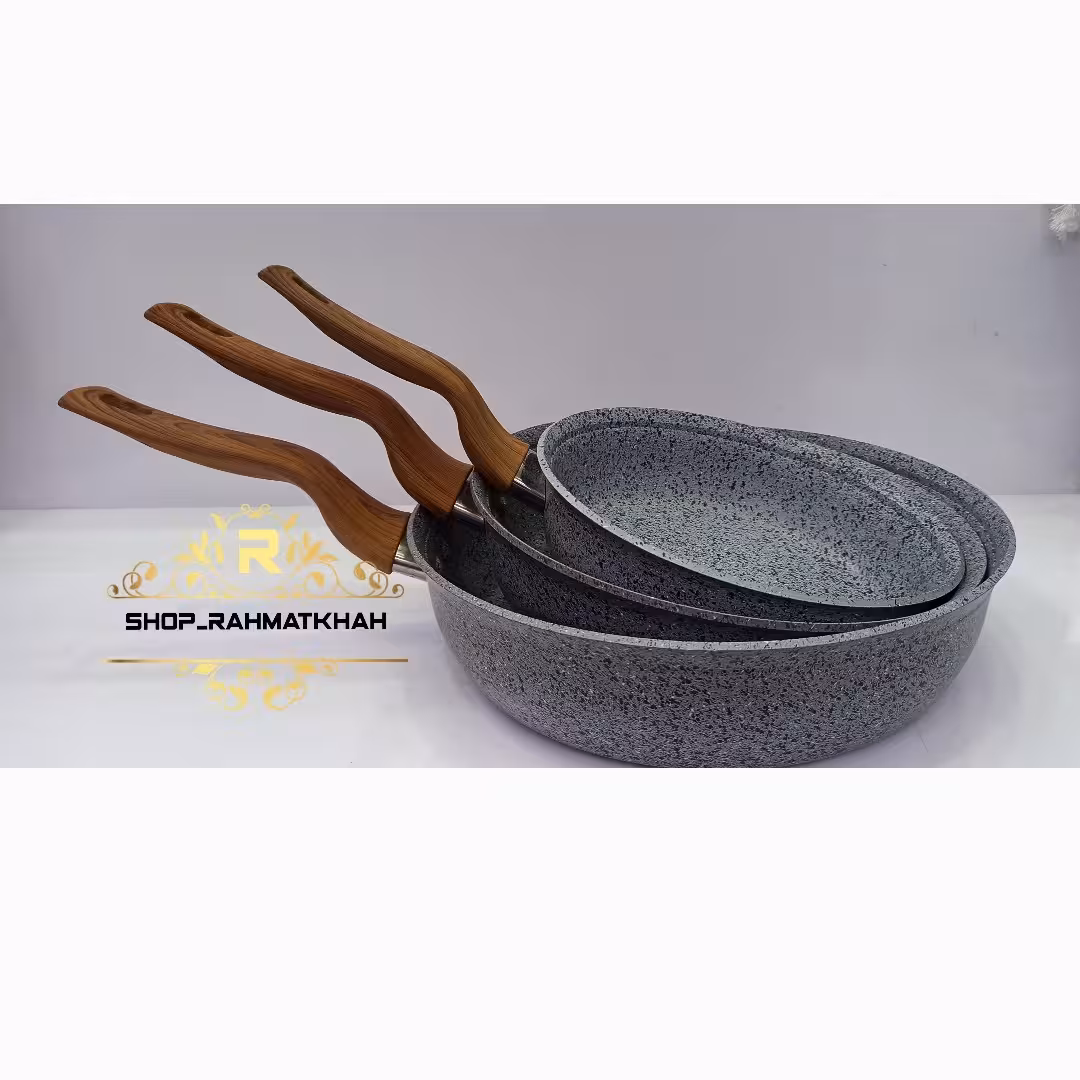 تابه تک دسته گرانیتی سایز 28 در دو رنگ مشکی و طوسی (ارسال با باربری و پس کرایه)