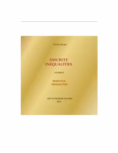 خرید و دانلود نسخه کامل کتاب Discrete inequalities. Volume 5