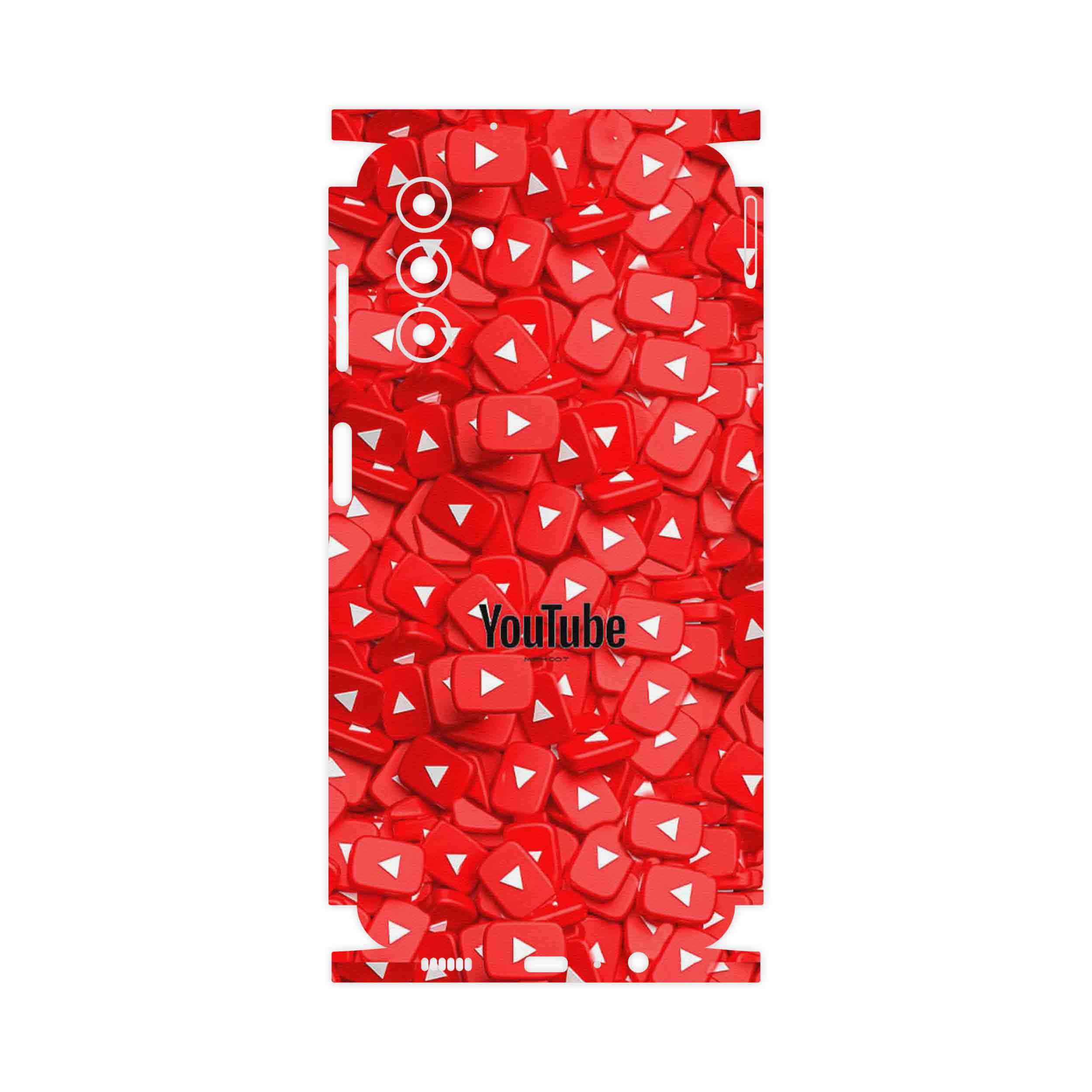 برچسب پوششی ماهوت مدل Youtube-FullSkin مناسب برای گوشی موبایل سامسونگ Galaxy A04s